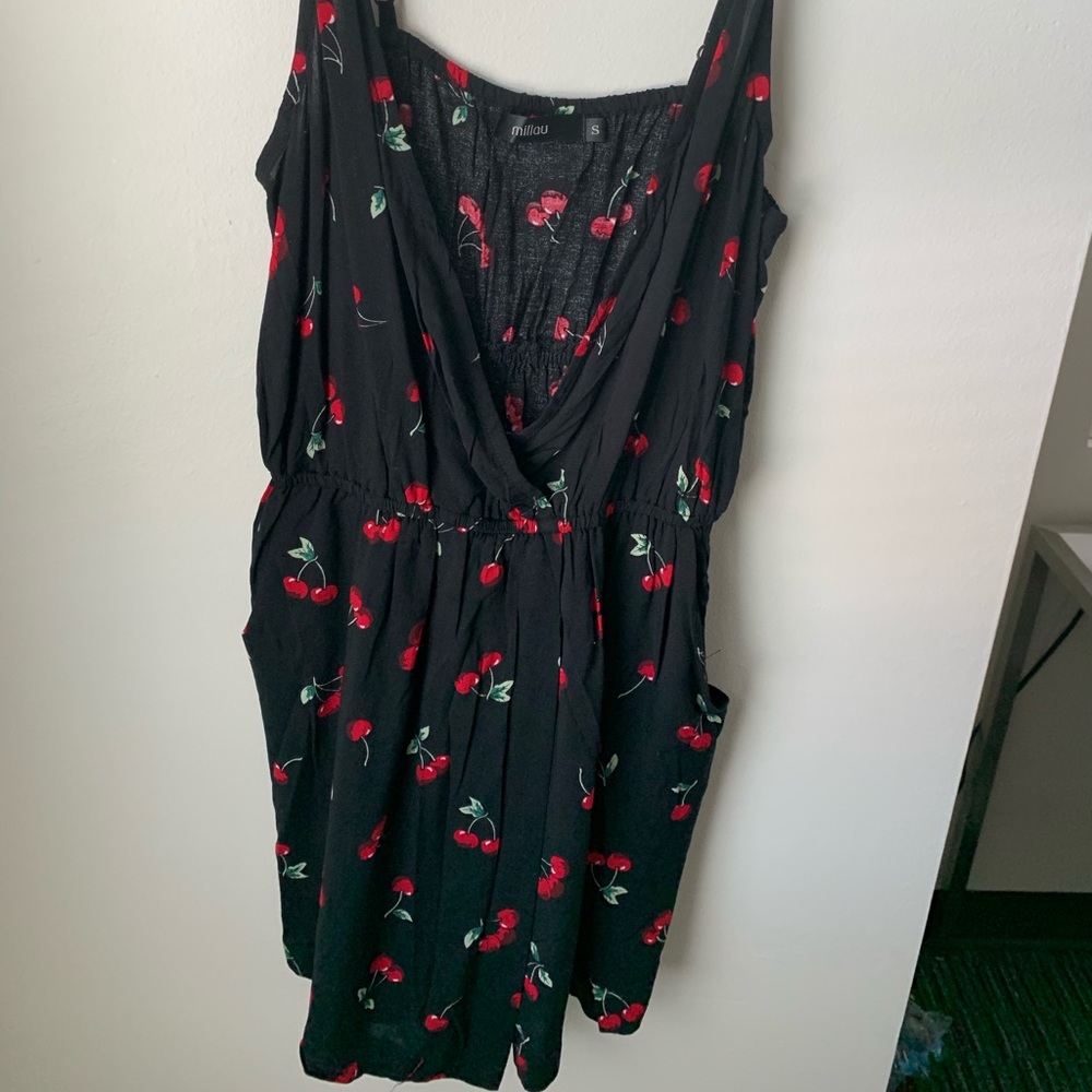LF black cherry romper